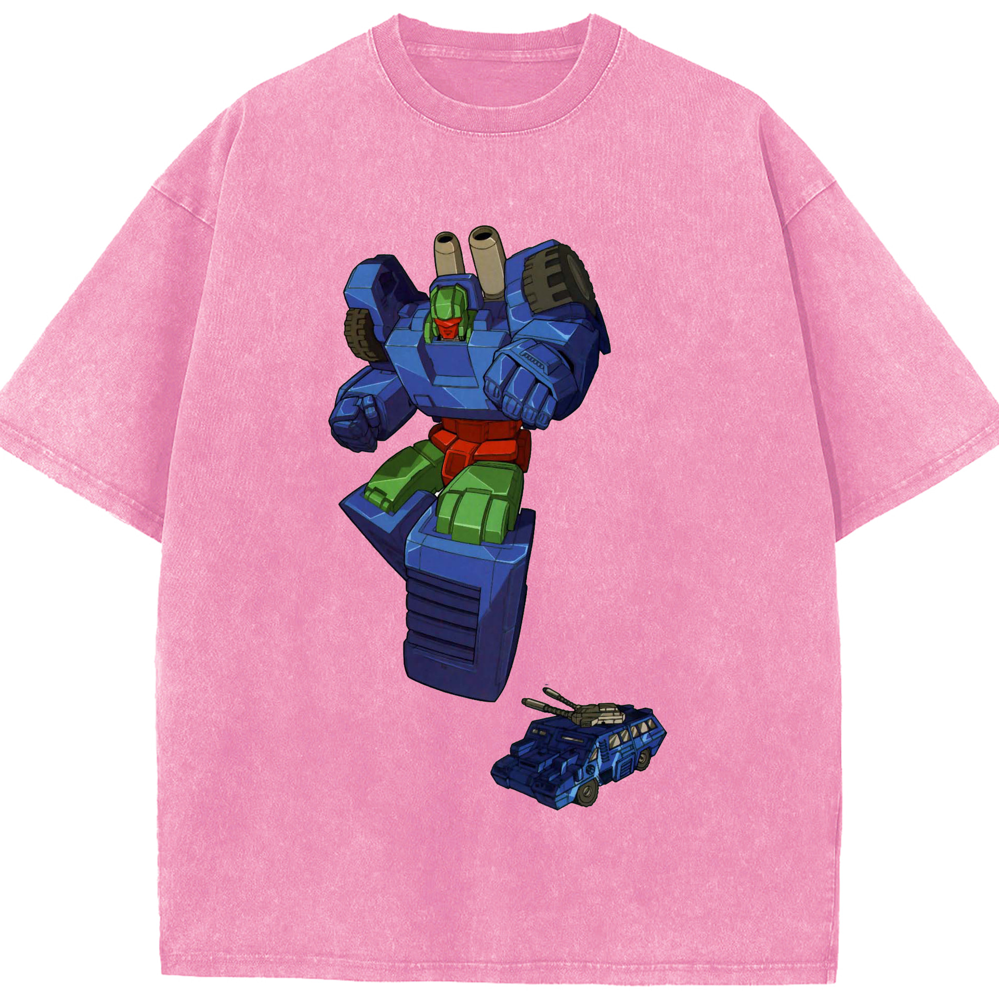 （画像用）  綿100% ヴィンテージ風 半袖Tシャツ（フロントプリント）